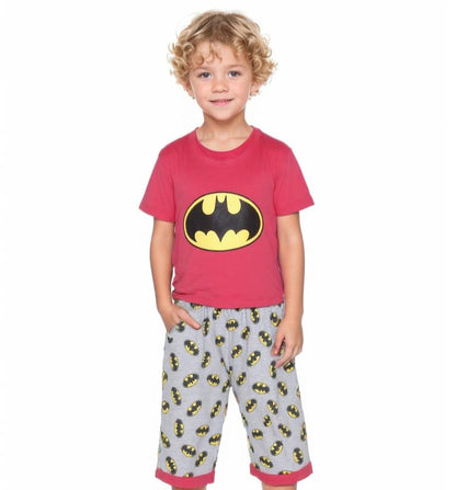 Batman Shirt and Short Blue (Red)