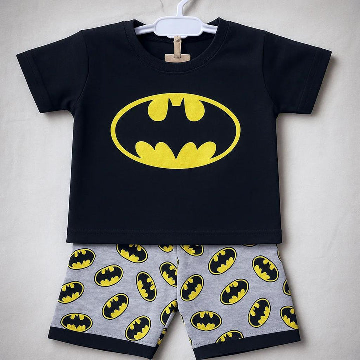 Batman Shirt and Short Blue (Black)