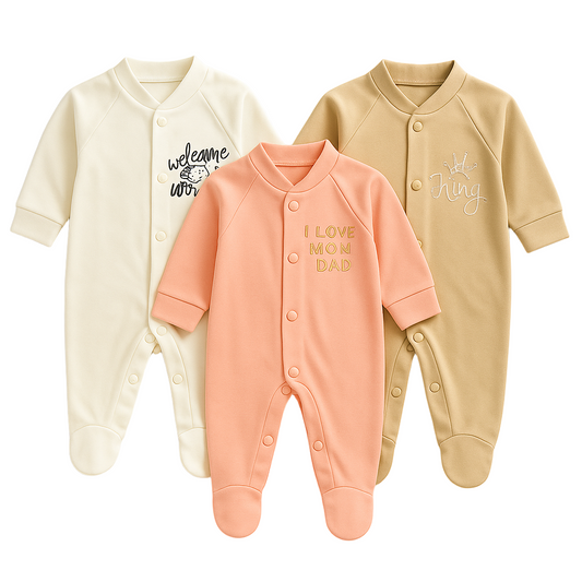 New Born Romper Set-Pack of 3