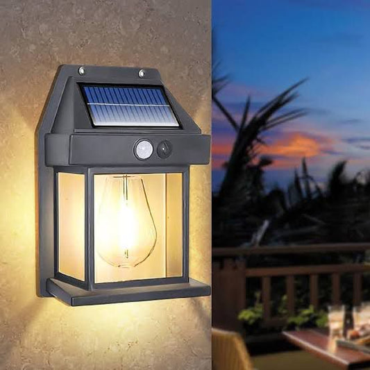 Solar Charge Motion Sensor Water Proof Wall Lamp