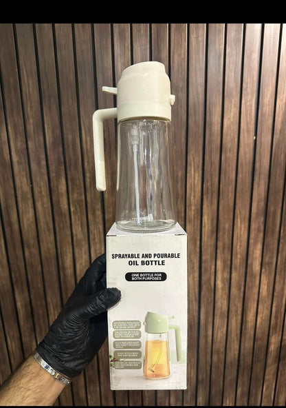 2 in 1 Oil Bottle – Oil Spray Bottle & Oil Dispenser