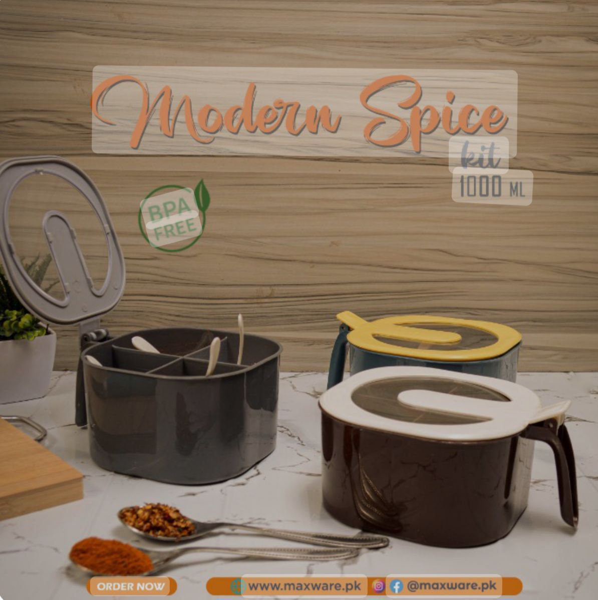 Four Portion Spice Box