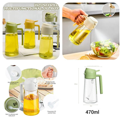 2 in 1 Oil Bottle – Oil Spray Bottle & Oil Dispenser