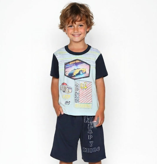 Moto GT Race 2021 Shirt and Short (Blue)