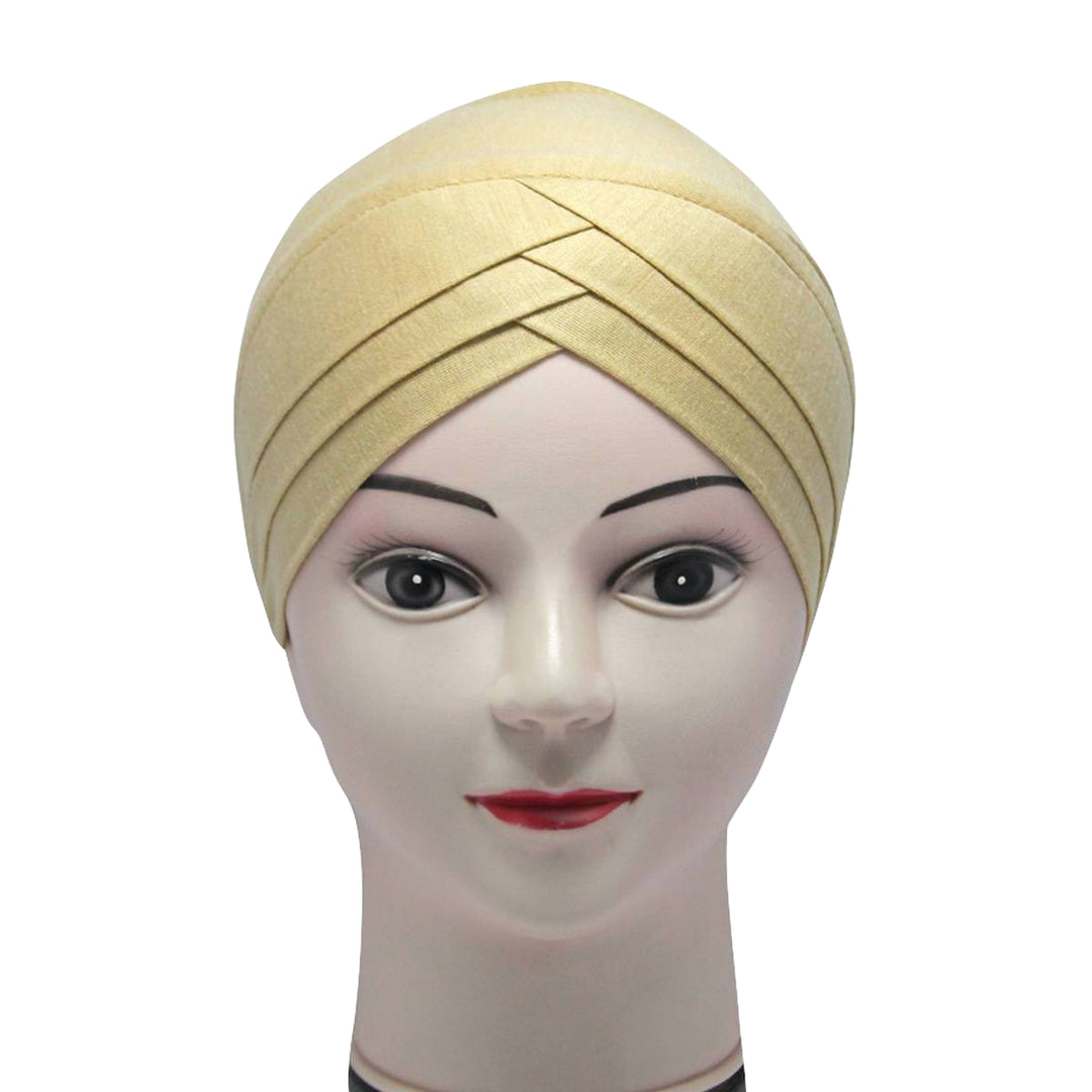 Hijab Cap 3 Layer Golden