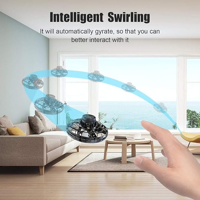 Flying Spinner Mini Drone, Mini Flying Ball Toys with 360° Rotating