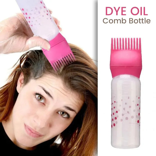 Hair Oil Bottle with Comb