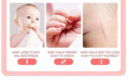 4Pcs Baby Manicure Kit – Nail Clipper, Safety Scissors, Nail Trimmer & File