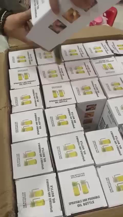 2 in 1 Oil Bottle – Oil Spray Bottle & Oil Dispenser