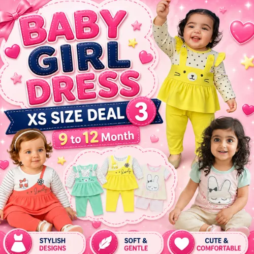 XS-9 to 12 Month Baby Dress Pack of 3 Deal 3 - Product Image