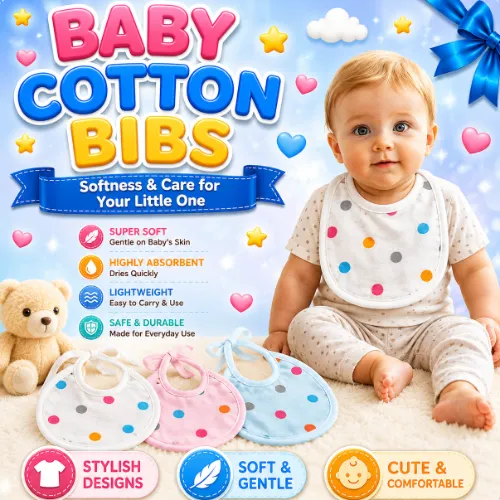 Baby Cotton Bibs Set 2 - Product Image