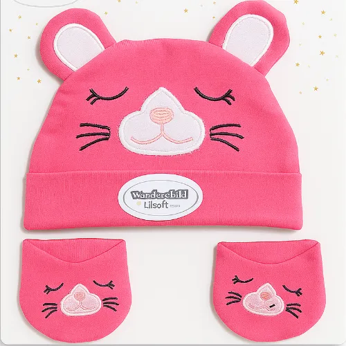 New Born 2 Piece Set Cap & Muffin - Product Image