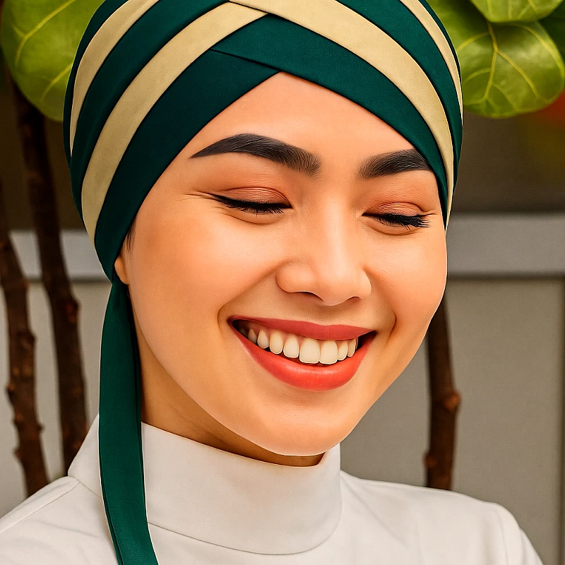 3-in-1 Hijab Cap Cross Color  - Product Image