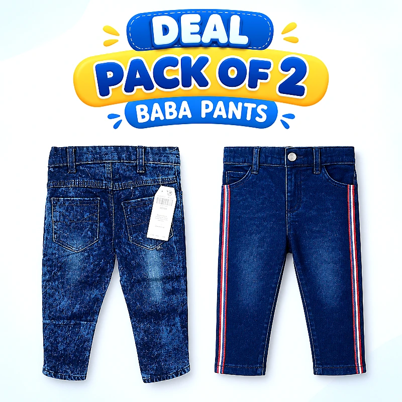 Baba Jeans Deal Pack of 2 Size 18 and 22 Inch - Product Image