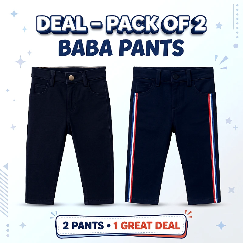 Baba Jeans Deal Pack of 2 size 22 (5 to 6 yrs)  - Product Image