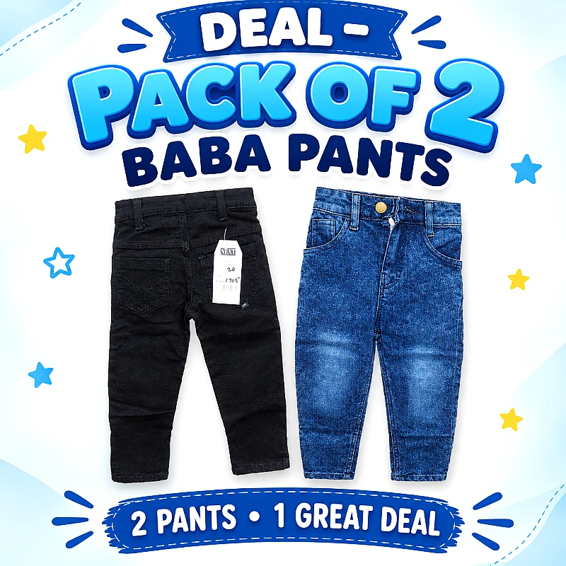 Baba Jeans Deal Size 20 and 22 (4 to 6 Yrs) - Product Image