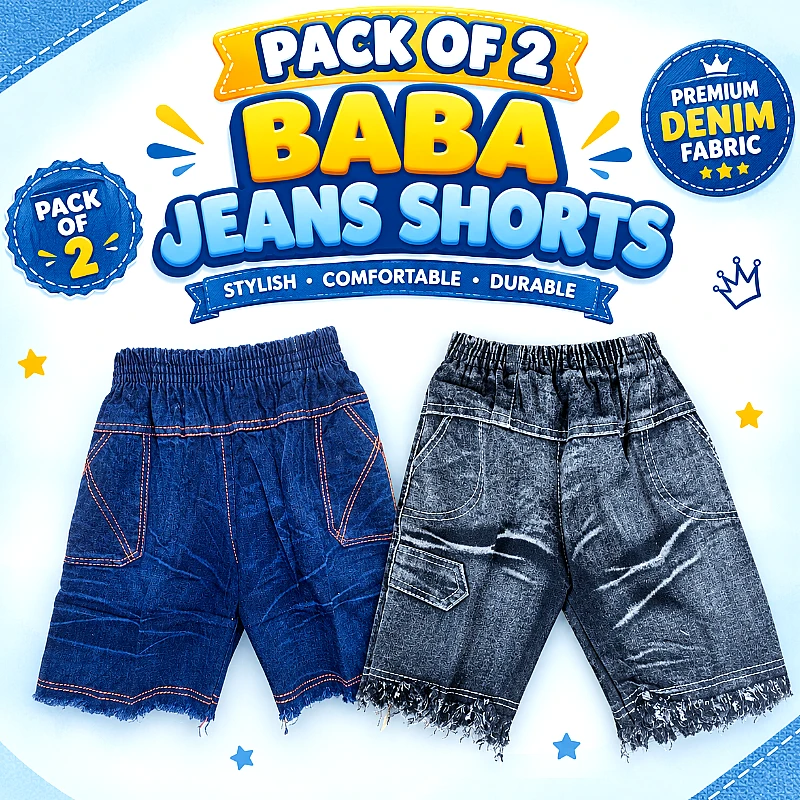 Baba Jeans Short Deal Size Small 10M to 1.5 Yrs - Product Image