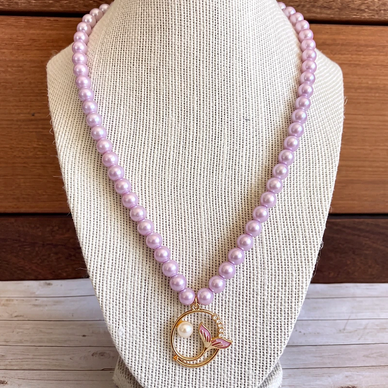 Baby Bead Necklace with Flower  Charm (1 to 8 Yrs) - Product Image