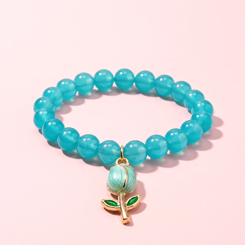 Baby Beads Bracelet Flower Charm (1 to 7 yrs) - Product Image
