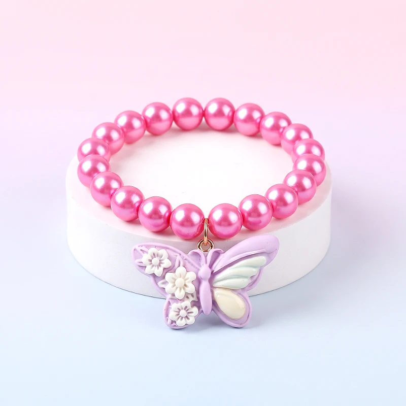Baby Bracelet With Butterfly Charm (1 to 7 Years) - Product Image