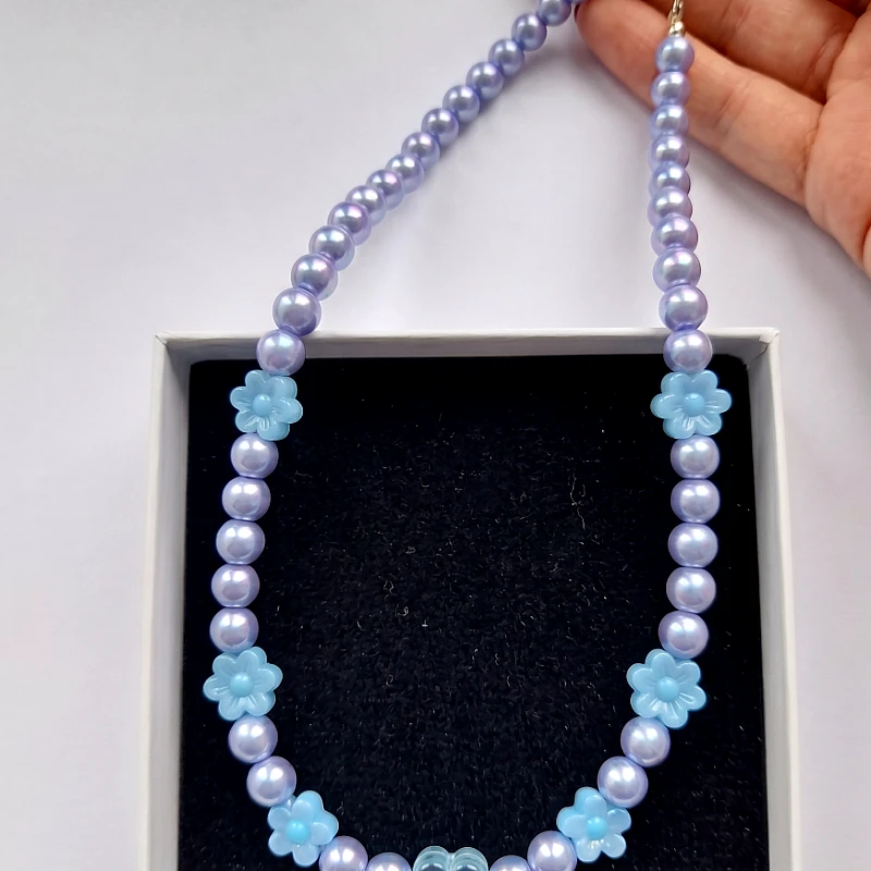 Baby Necklace With Bead And Flower (1 to 8 Yrs) - Product Image