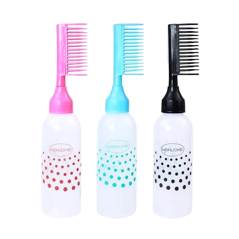 Hair Oil Applicator Comb Bottle Design 2 - Product Image