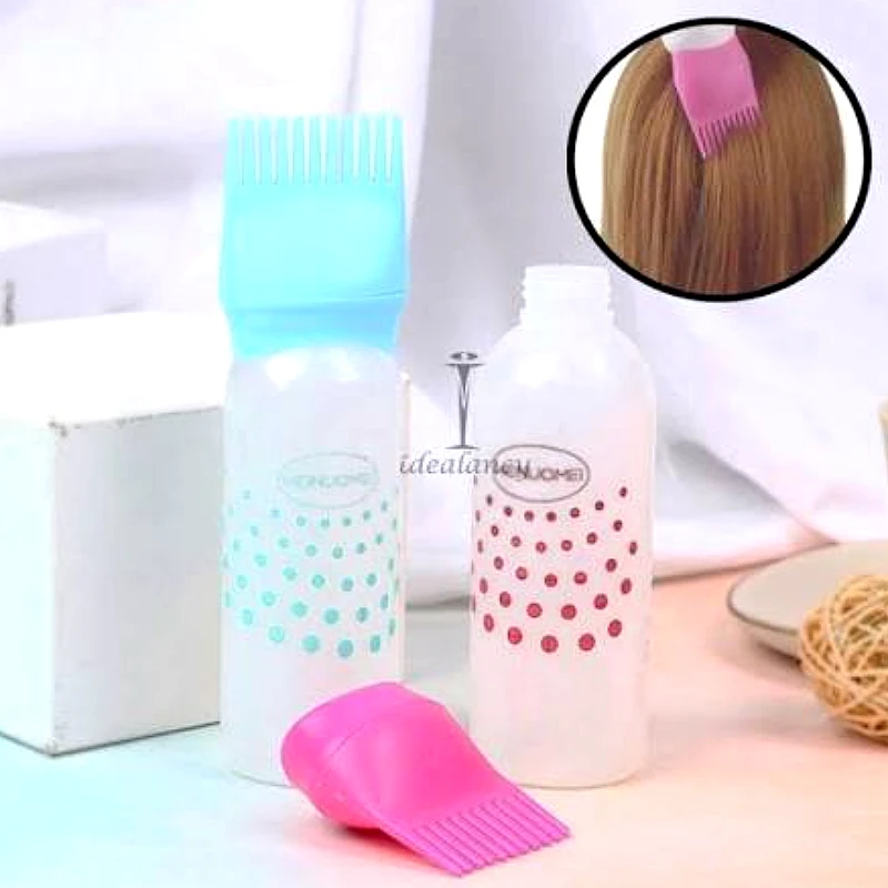 Hair Oil Applicator Comb Bottle - Product Image