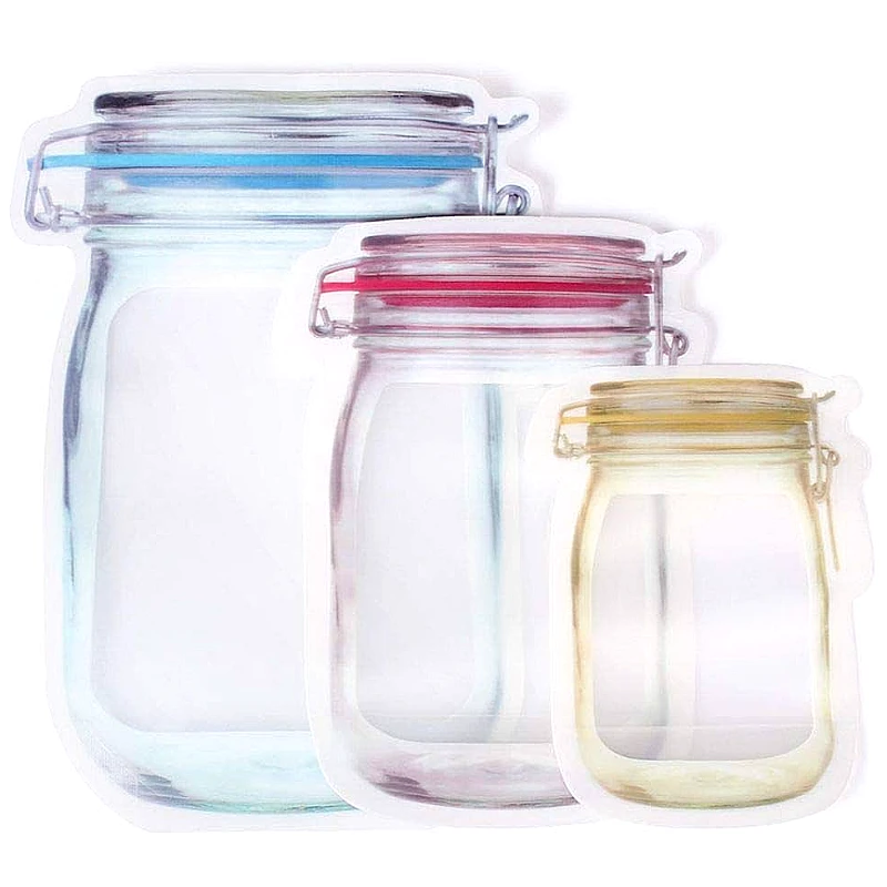 Mason Jar Zip Bag Reusable  - Product Image