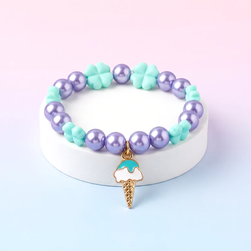 Multi Beads Bracelet & Ice Cream Charm 1 to 7 Yrs - Product Image