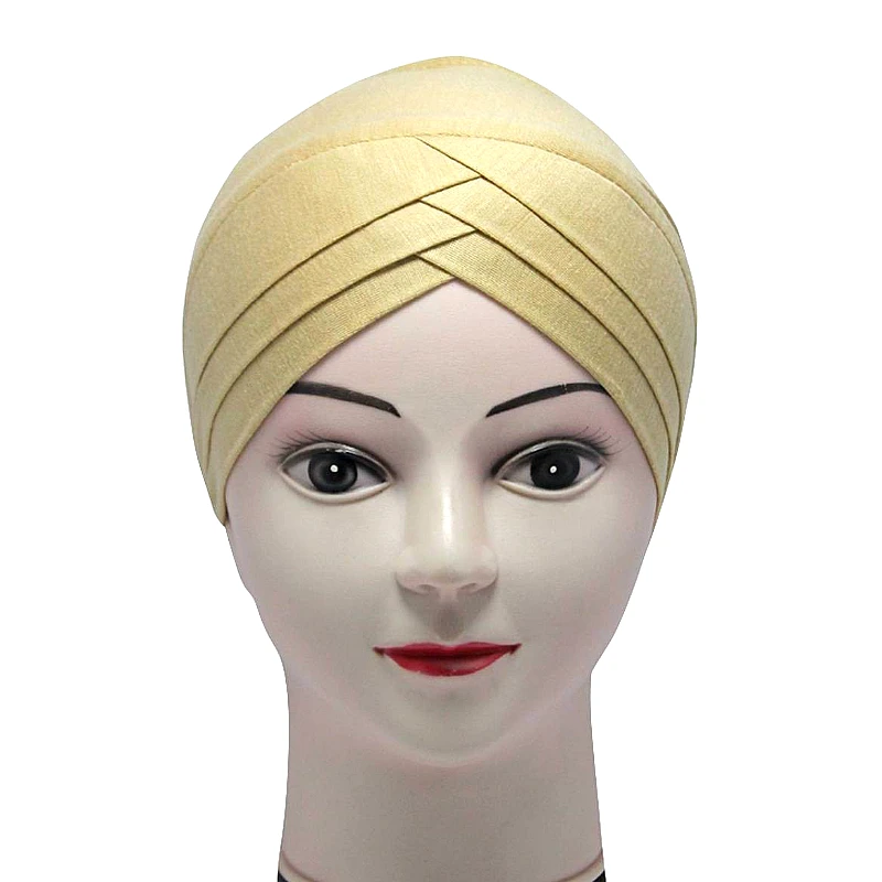 Premium Golden Sparkle Hijab Cap - Product Image