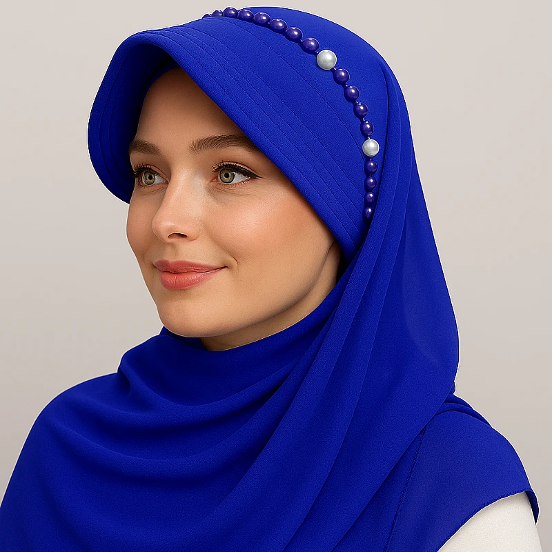 Scarf with Attached Cap - Product Image