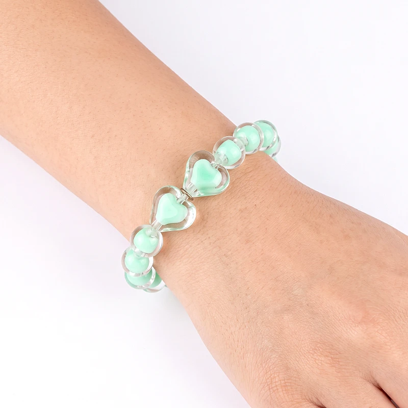 two tone Heart Beads Bracelet (1 to 5 Years) - Product Image
