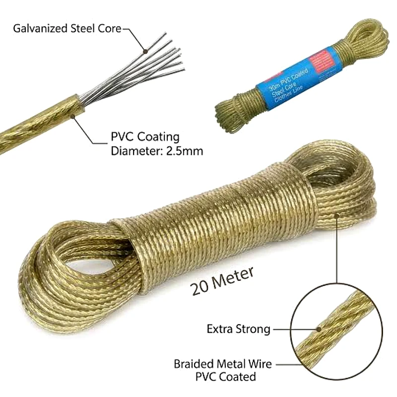 Wet Cloth Laundry Rope PVC  - Product Image