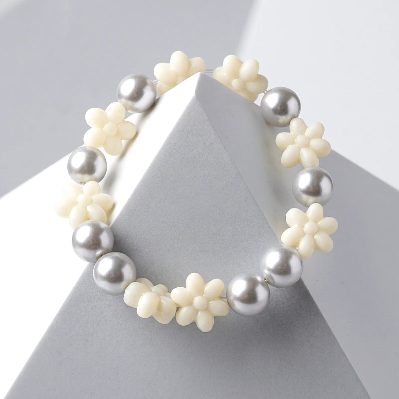 Baby Flower and Bead Bracelet (1 to 3 Yrs) - Product Image